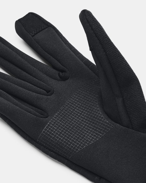 Boys' UA Storm Printed Liner Gloves, Black, pdpMainDesktop image number 2